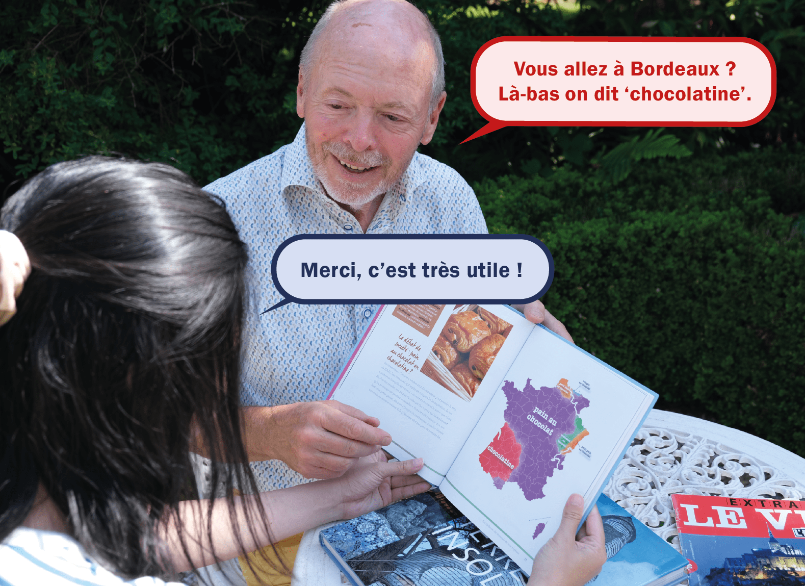 Bernard teaching cultural French — regional language differences